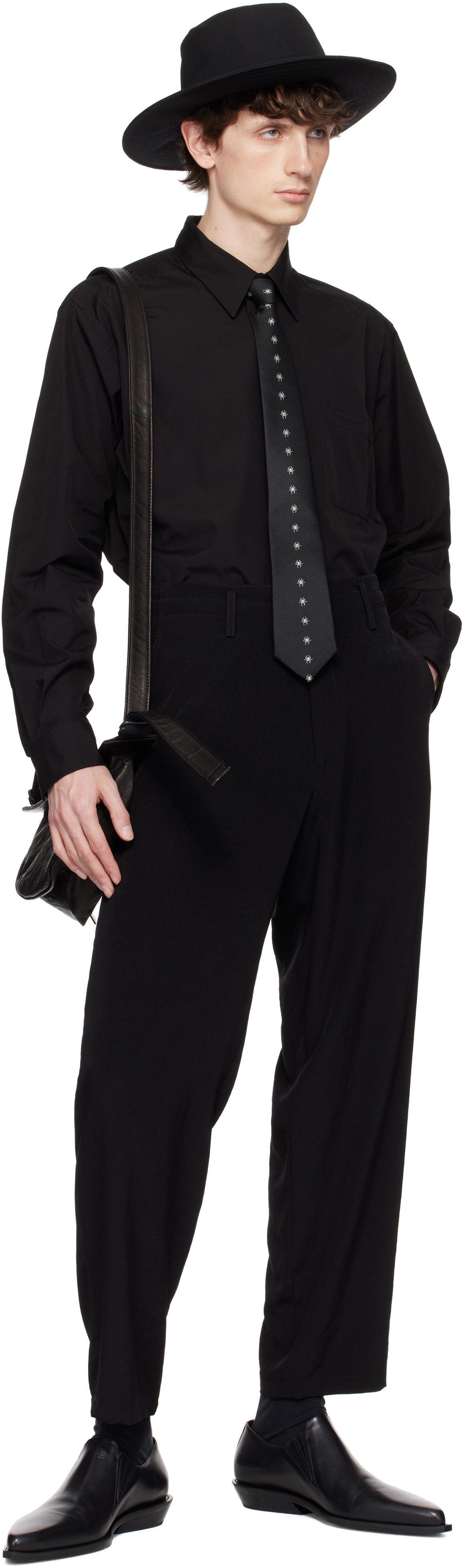 YOHJI YAMAMOTO Black Belt Del A Bag