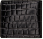 Alexander McQueen Black Croc Bifold Wallet