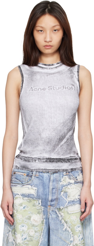 Photo: Acne Studios Black & White Layered Logo Tank Top