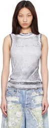 Acne Studios Black & White Layered Logo Tank Top