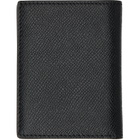 TOM FORD Black Small Grain Leather Folding Card Holder