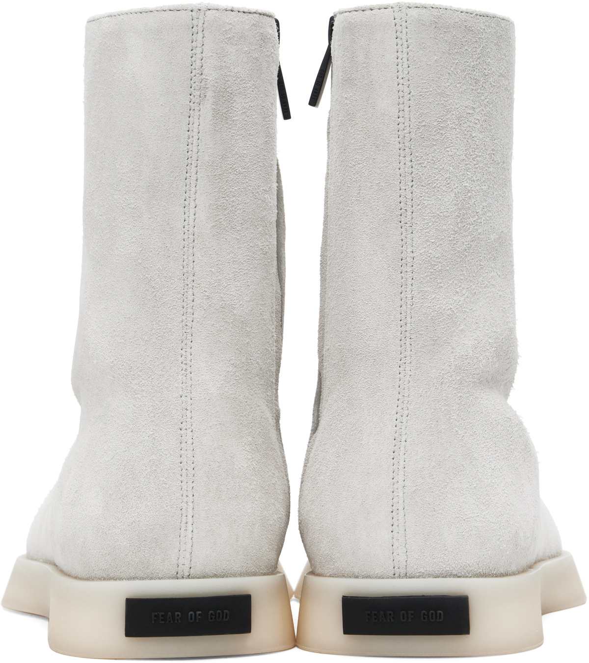 Fear of God Gray Suede Mule Hi Boots Fear Of God Fear of God Gray Suede Mule Hi Boots Fear Of God