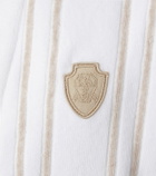 Brunello Cucinelli Striped cotton terry bathrobe