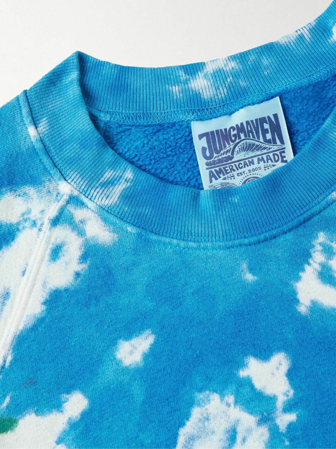 Jungmaven - Sierra Tie-Dyed Hemp and Organic Cotton-Blend Jersey Sweatshirt - Blue