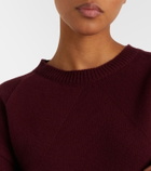 Fforme Marcela cropped wool and cashmere sweater