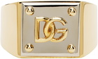 Dolce & Gabbana Gold & Silver Logo Ring