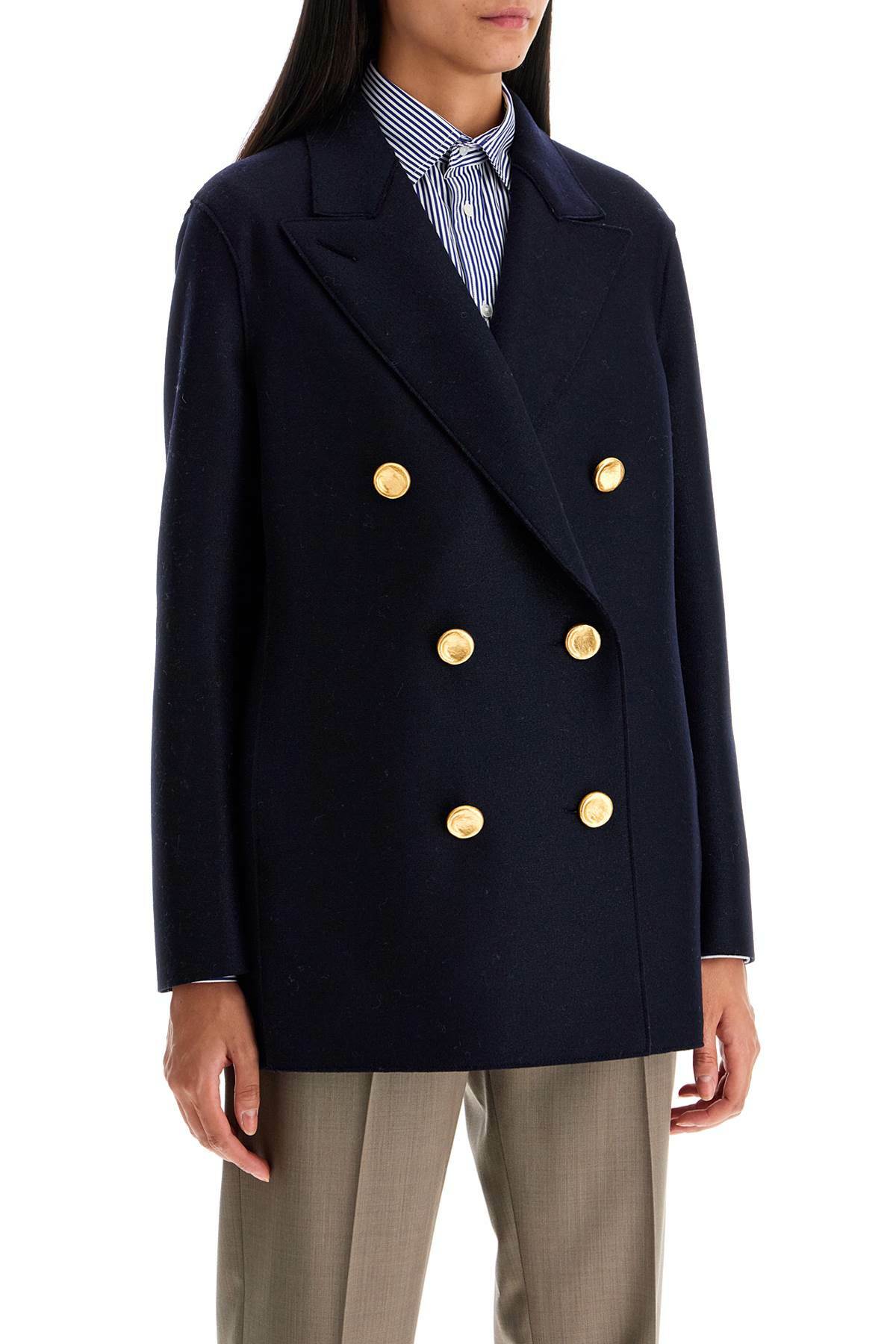 Double wool cloth caban Jacket