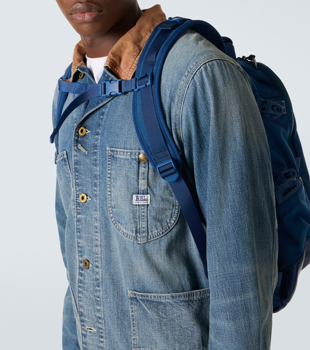 Visvim Cordura 20L leather-trimmed backpack