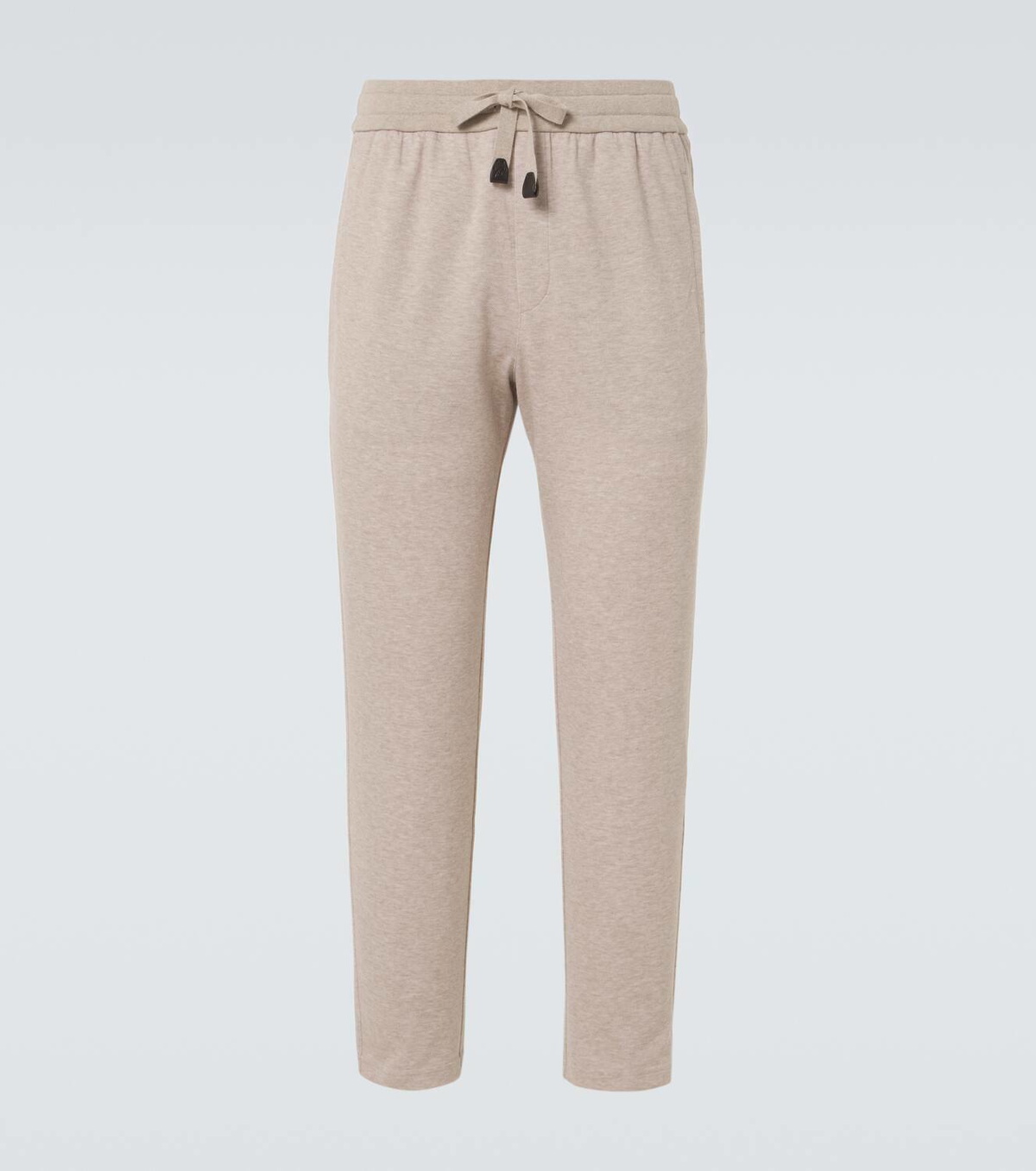 Brioni Cotton-blend jersey sweatpants