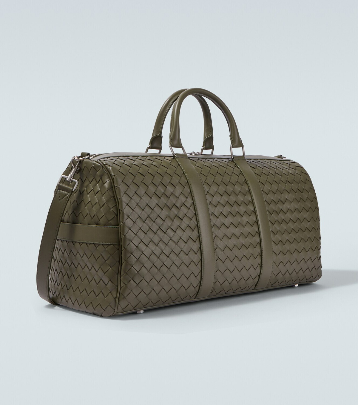 Bottega Veneta Intrecciato leather duffel bag