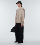 Balenciaga - Logo cotton and wool-blend sweater
