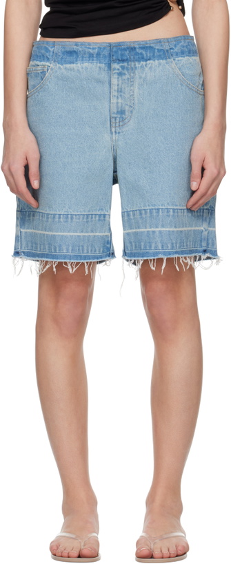 Photo: Christopher Esber Blue Deconstruct Denim Shorts