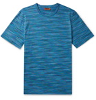 Missoni - Space-Dyed Cotton-Jersey T-Shirt - Blue
