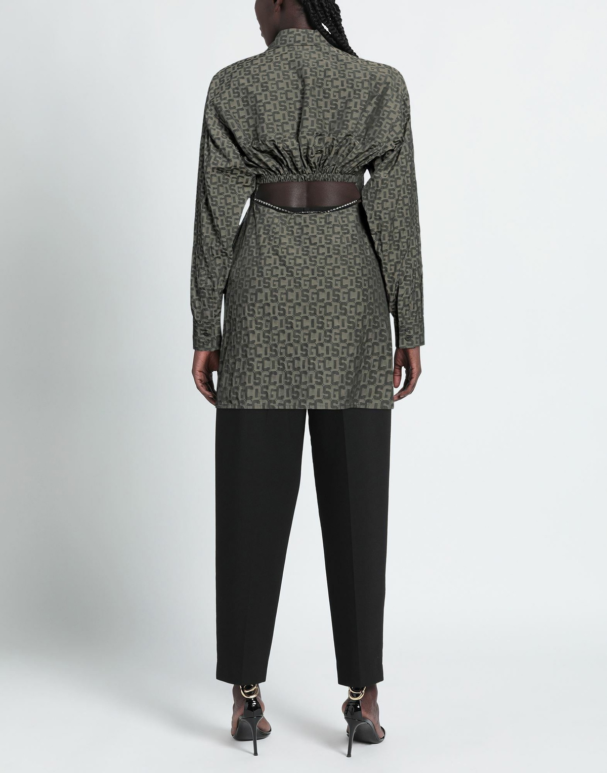 Gcds Womens Shirt Military in Green
