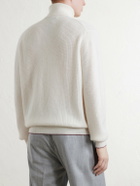 Canali - Wool and Cashmere-Blend Rollneck Sweater - White