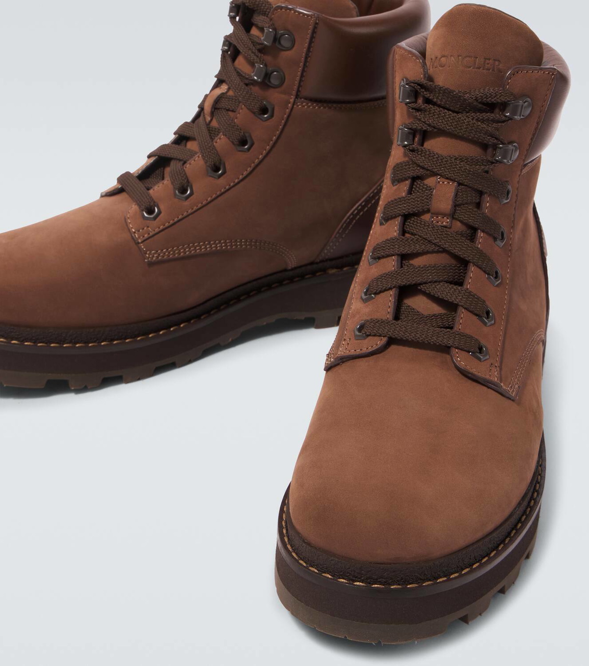 Moncler Peka leather hiking boots