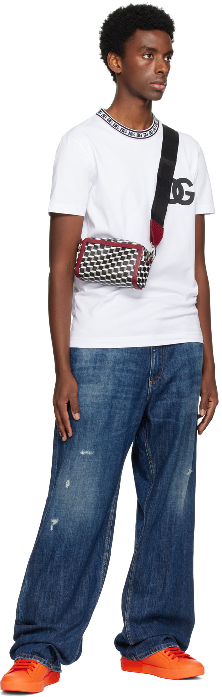 Pierre Hardy Black & Burgundy Cube Box Bag