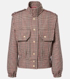 Patou Checked virgin wool jacket