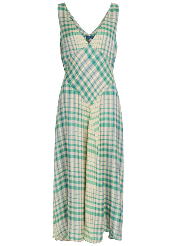 Photo: Polo Ralph Lauren Plaid Woven Midi Dress Multicoloured 1