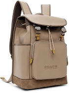 Coach 1941 Tan League Flap Backpack