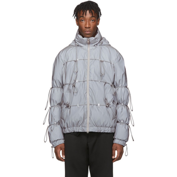 Photo: Post Archive Faction PAF Silver Down Reflective String Jacket