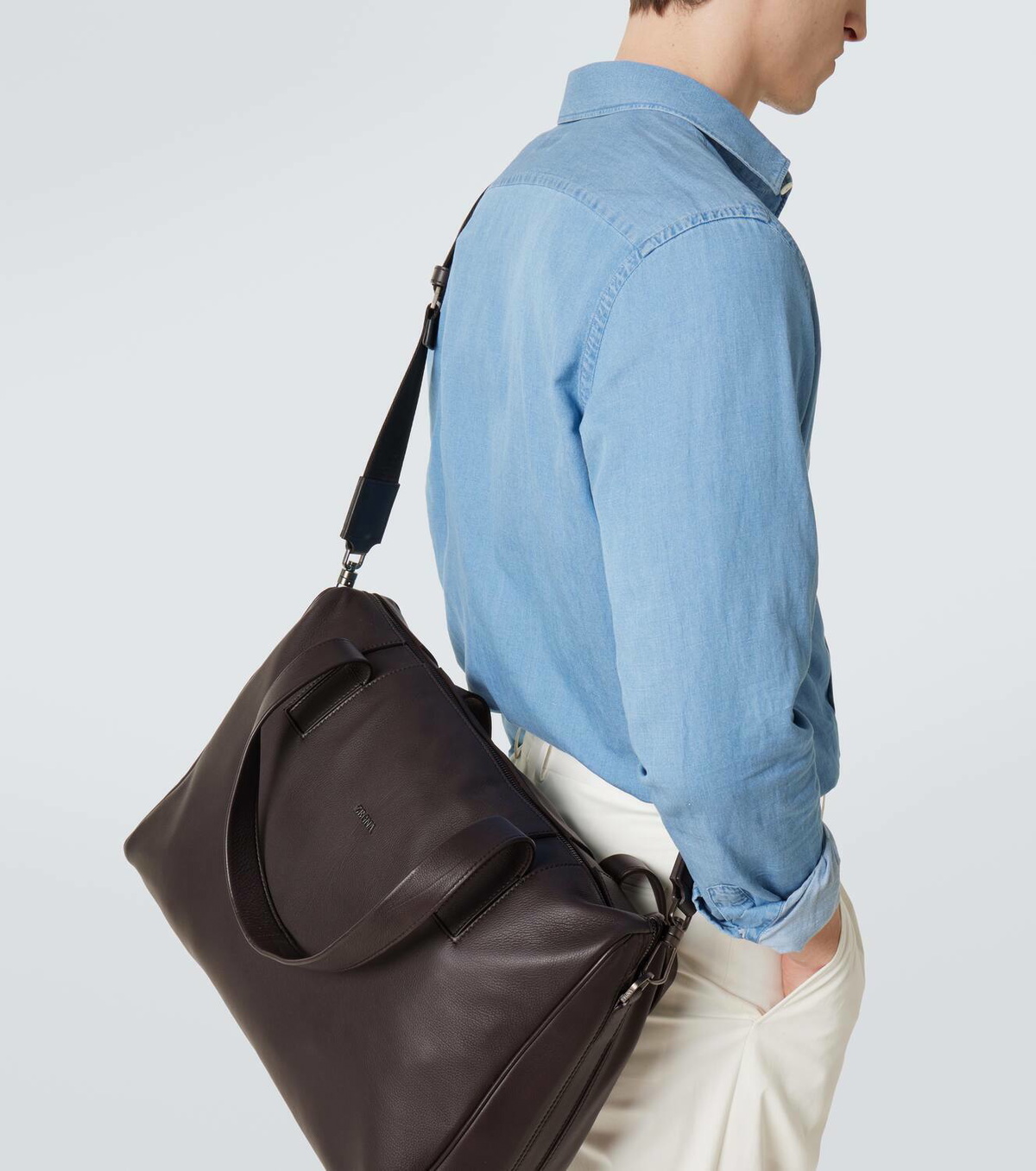 Zegna Leather briefcase