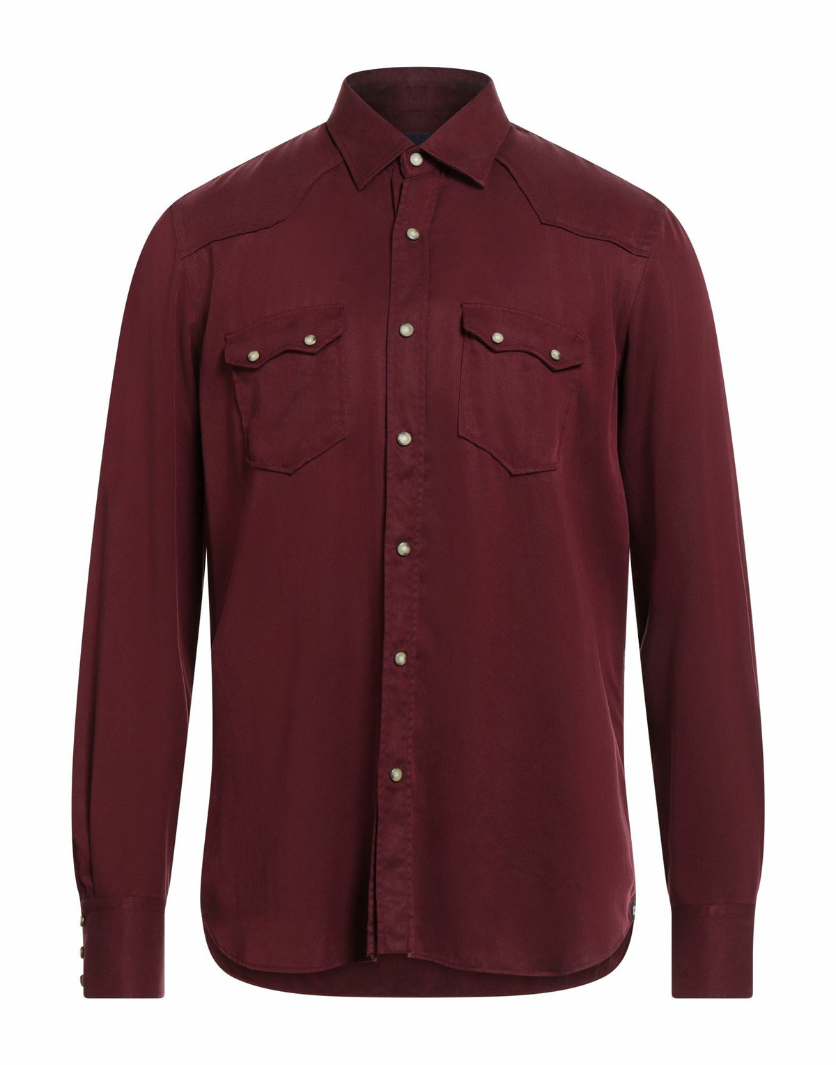 Lardini Mens Shirt Burgundy