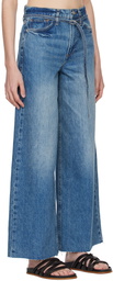 Frame Blue Baggy Jeans