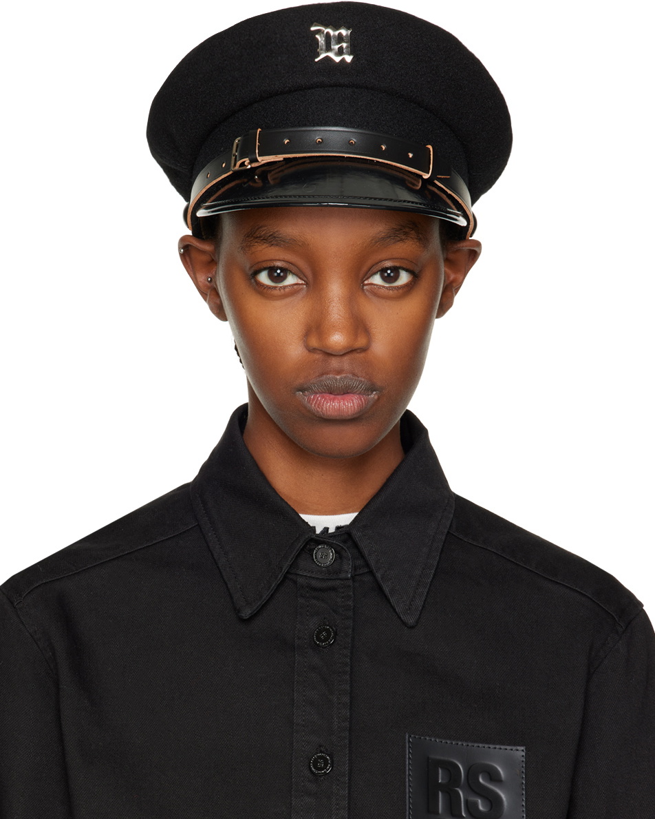 MISBHV Black Monogram Gavroche Cap MISBHV