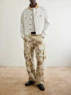 Cherry Los Angeles - Corduroy-Trimmed Denim Jacket - Neutrals