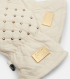 Goldbergh Glisten studded leather ski gloves