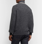 Alex Mill - Contrast-Tipped Ribbed Merino Wool-Blend Rollneck Sweater - Charcoal