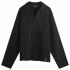 Represent Men's Textured Knit Polo in Jet Black