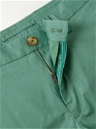 Incotex - Venezia 1951 Slim-Fit Stretch-Cotton Poplin Bermuda Shorts - Green