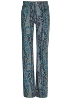 Etro Paisley-print Bootcut Jeans Blue
