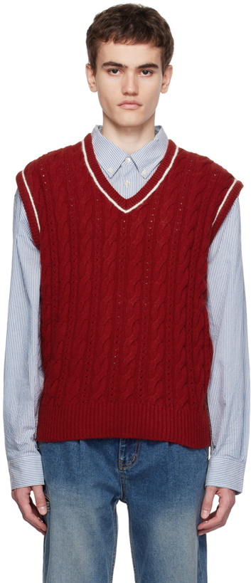 Photo: Dunst Red Striped Vest