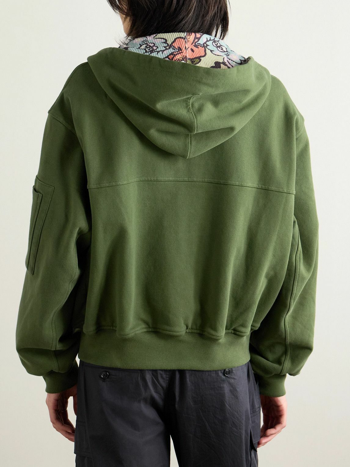 KENZO ロゴプリント コットンジャージー パーカー KENZO - Verdy Market Logo-Print Reversible Cotton-Blend