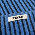 Tekla Fabrics Organic Terry Bath Towel in Blue/Black