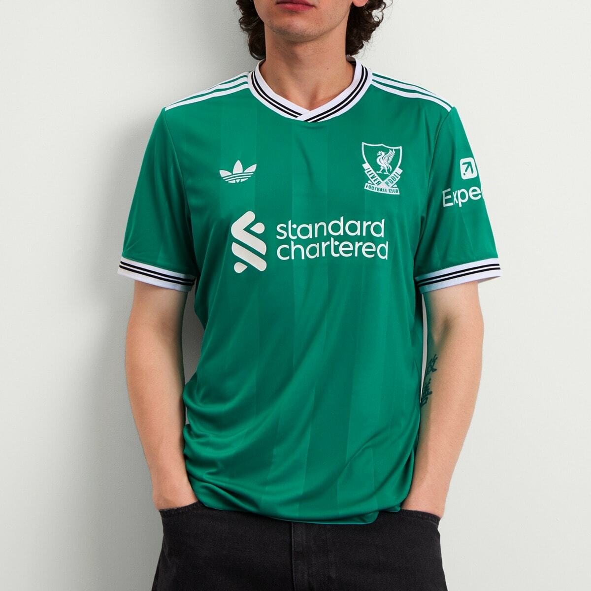 Adidas Liverpool FC 25/26 3rd Jersey Top in Sea Green
