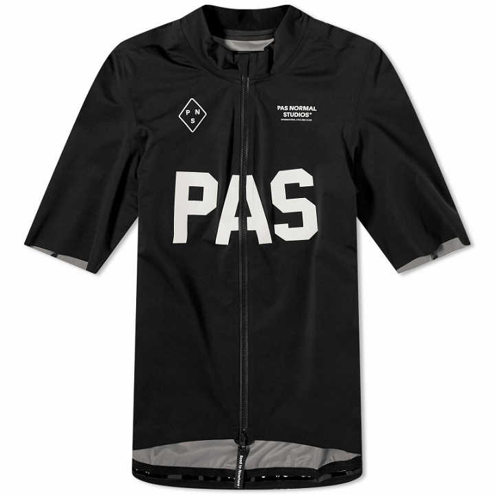 Photo: Pas Normal Studios Men's PAS Mechanism Pro Rain Jersey in Black