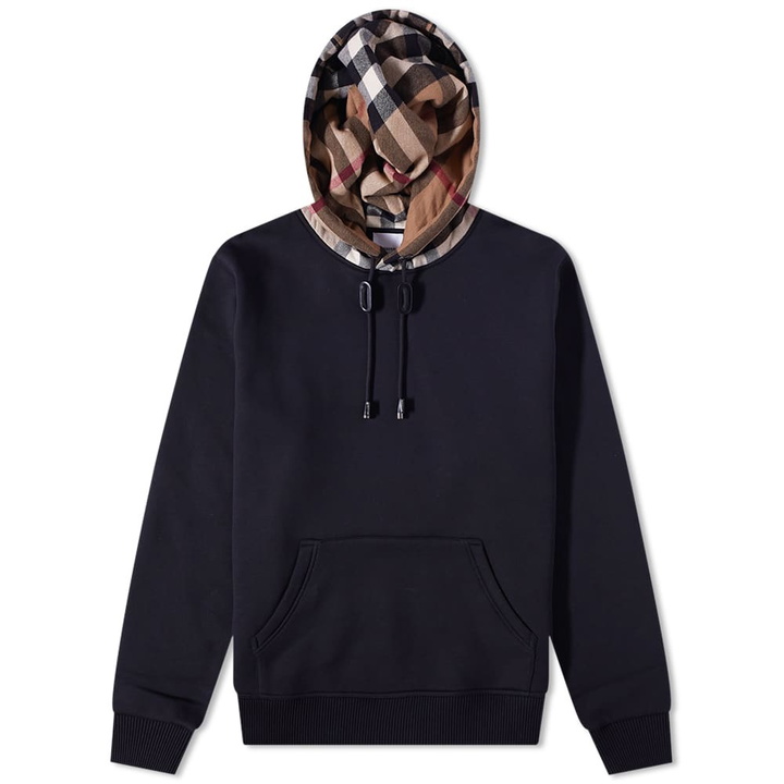 Photo: Burberry Men's Samuel Check Hood Hoody in Black