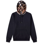 Burberry Men's Samuel Check Hood Hoody in Black