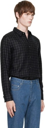 A.P.C. Black Checked Overshirt