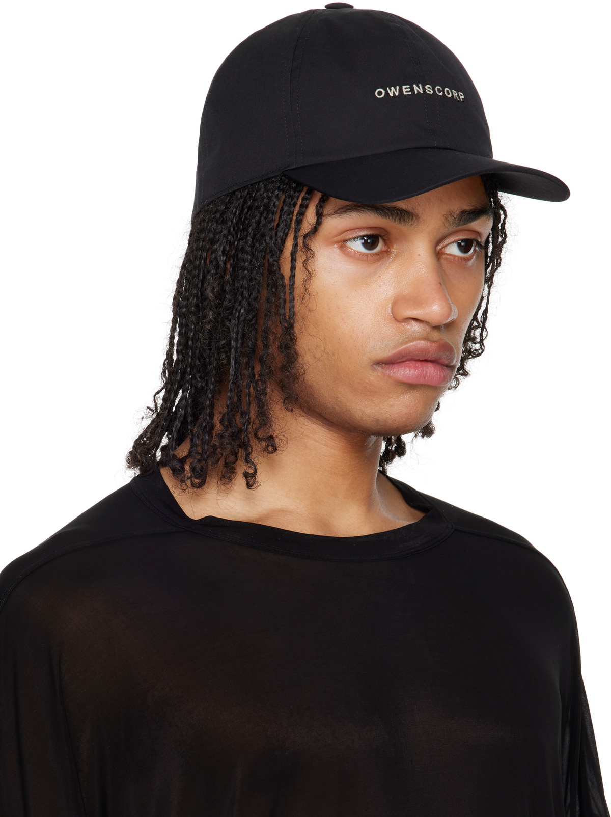 Rick Owens Black Hollywood Baseball Cap Rick Owens Rick Owens Black Hollywood Baseball Cap Rick Owens