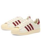 Adidas Men's Superstar Ii Sneaker in Off White/Rust Red/Warm Vanilla