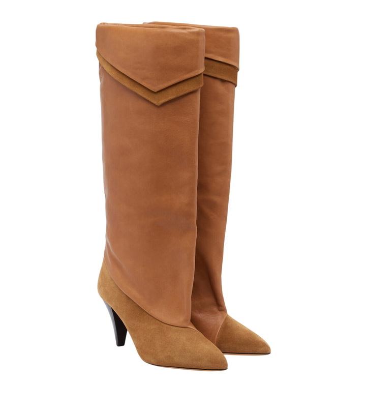 Photo: Isabel Marant Lezra suede and leather knee-high boots