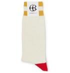 Connolly - Goodwood Striped Cotton Socks - Neutrals