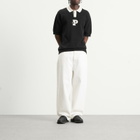 Pawa Speed Sports Men's P-Knit Polo in Black/White