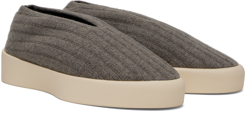 Fear of God Taupe Moc Knit Low Sneakers