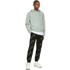 Off-White Black All Over Logo Cuffed Lounge Pants